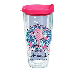 Tervis 24oz Simply Southern Preppy Pink Seahorse Wrap